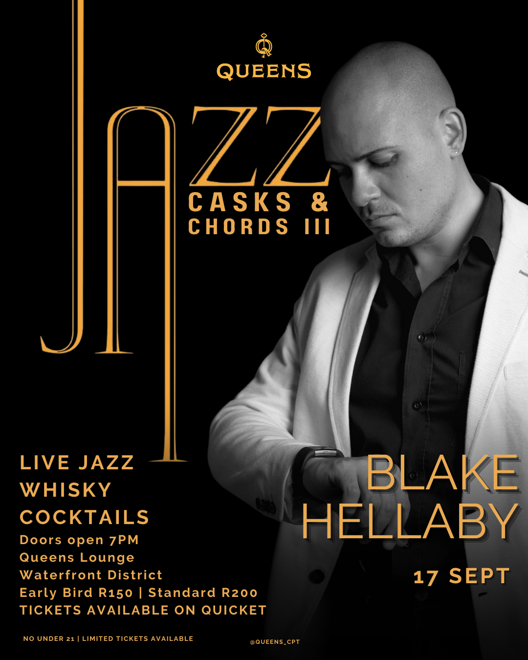 Blake Hellaby Live Jazz at Queens Lounge September 17th