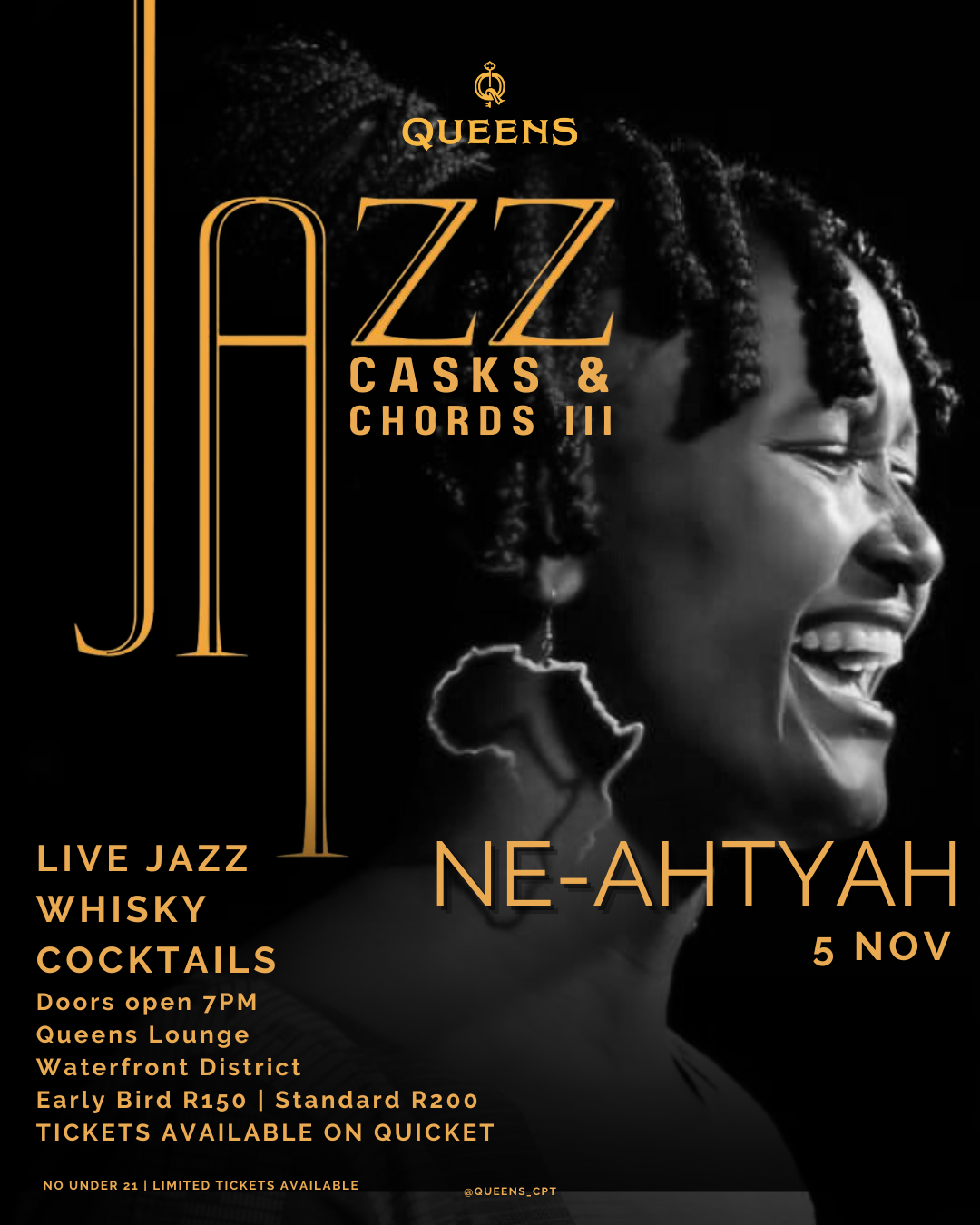 Ne-ahtyah Poster Live at Queens Lounge